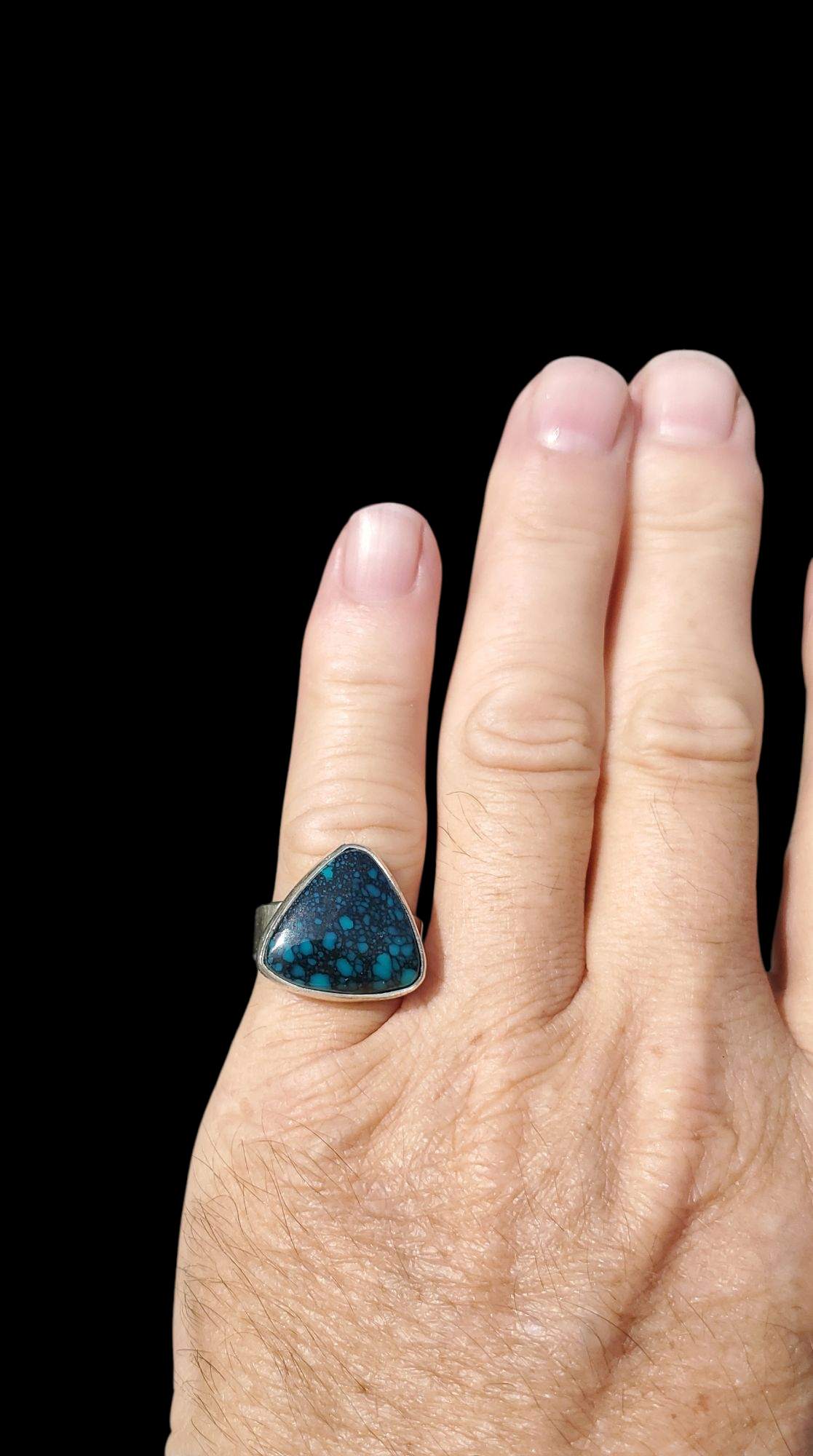 Hubei Turquoise Ring, Sz 7 1/4, R364