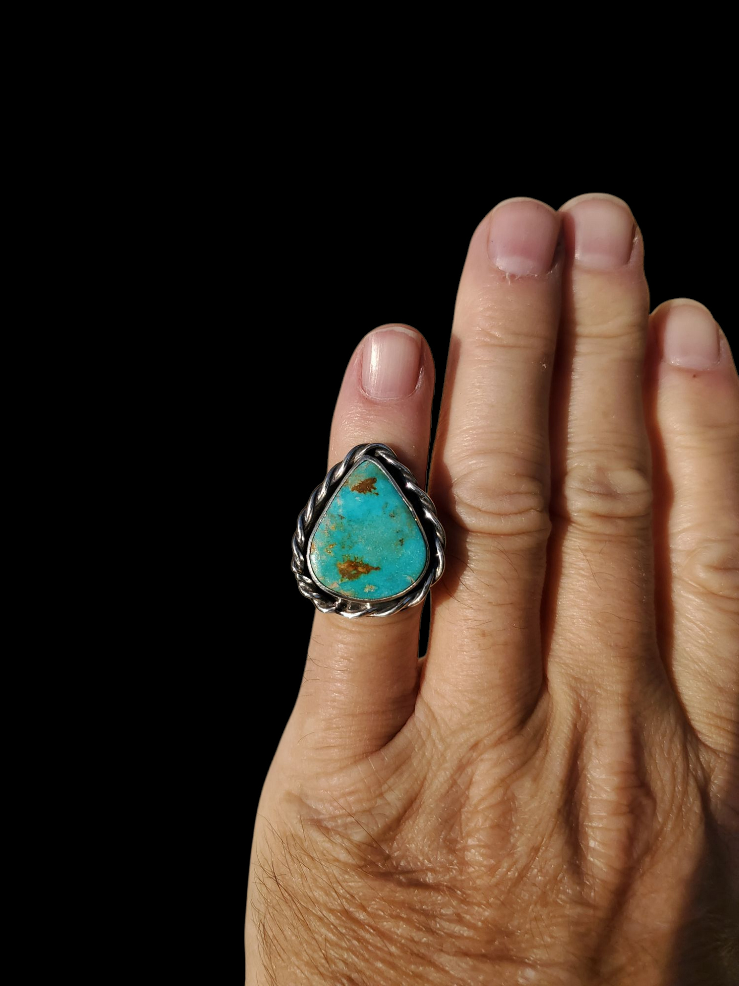 Turquoise Mountain Ring, Sz 5 1/2, R364