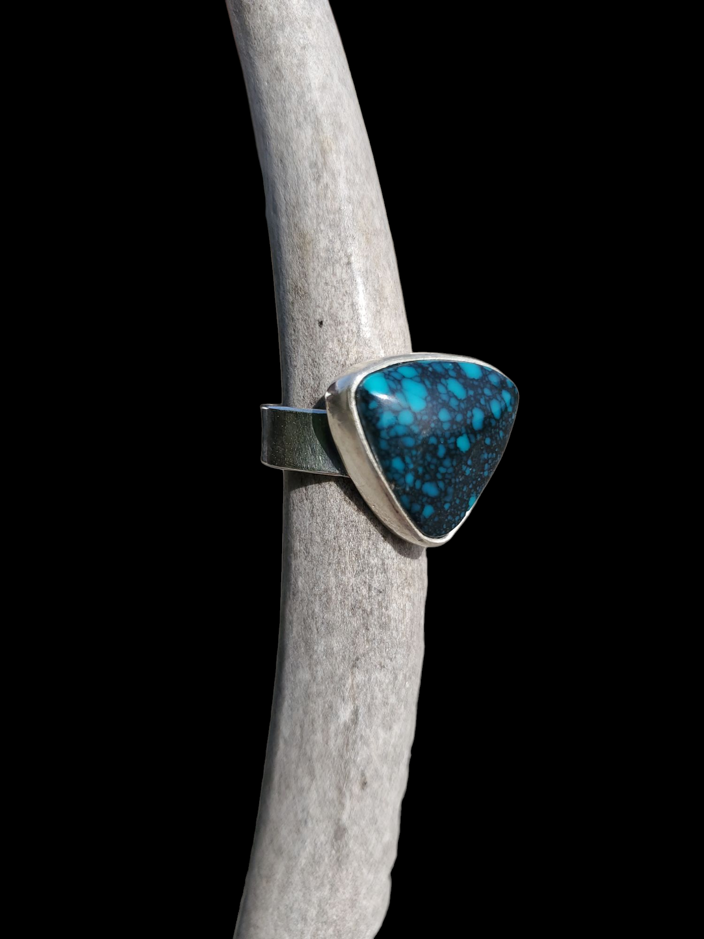 Hubei Turquoise Ring, Sz 7 1/4, R364