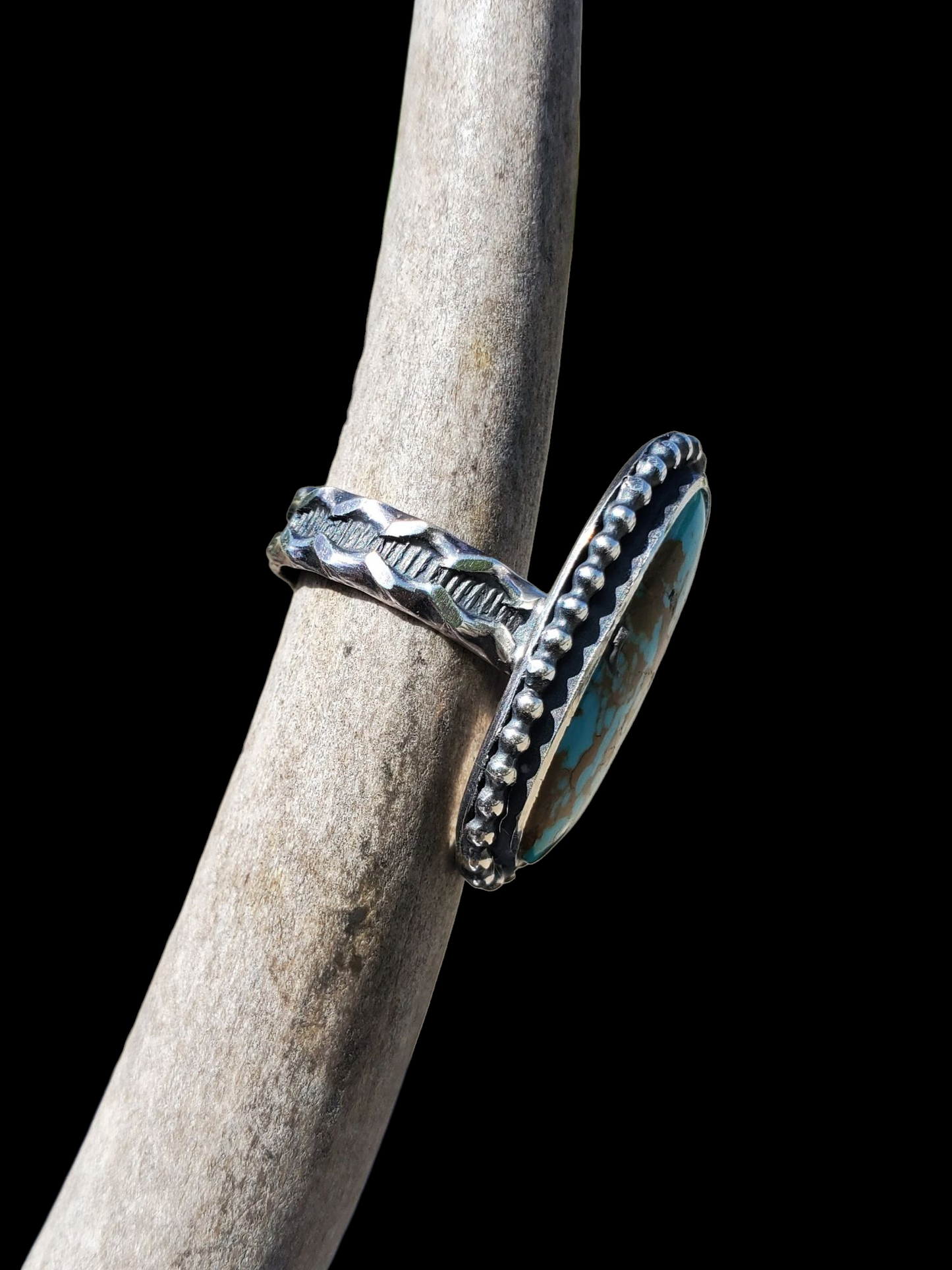 Southwest Turquoise Ring, Size 6, R344